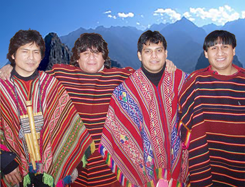 Katari Peruvian panpipes group